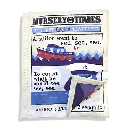 Nursery Times Crinkly Newspaper - Sailor Went to Sea
