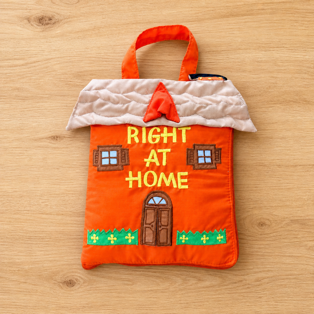 Right at Home Quiet Book | Soft Cloth Animal Matching Book for Toddlers