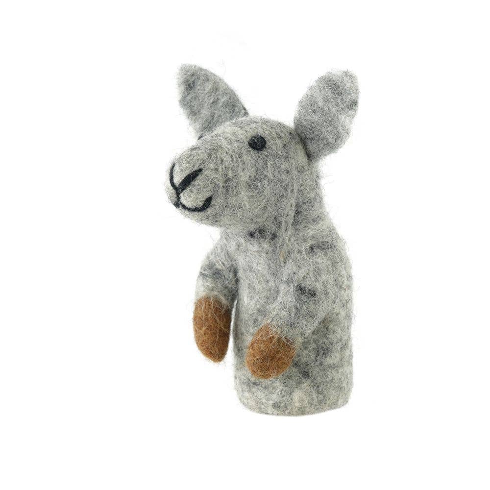 Kangaroo Felt Finger Puppet | Montessori Australian Animal Toy