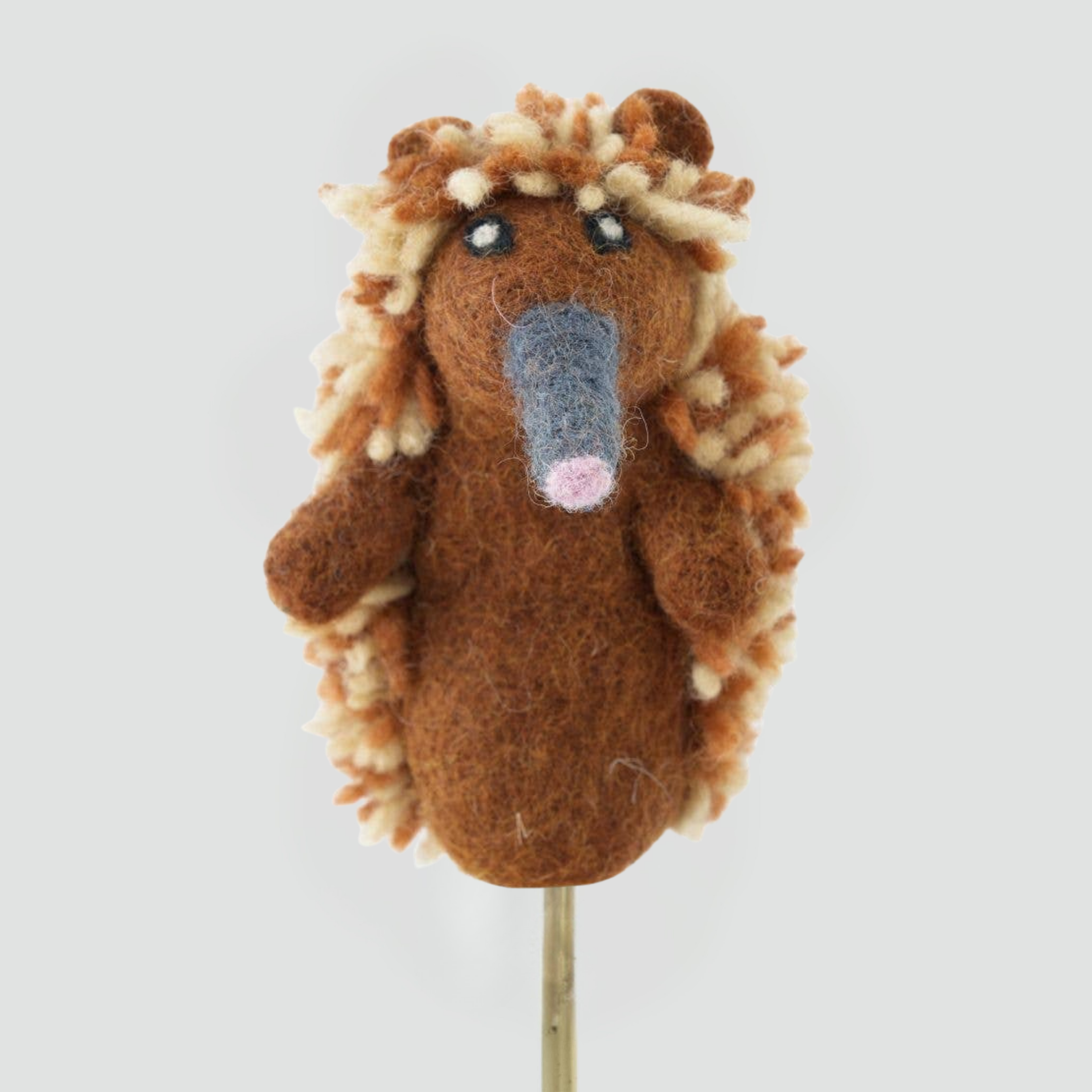 Echidna Felt Finger Puppet | Montessori Australian Animal Toy