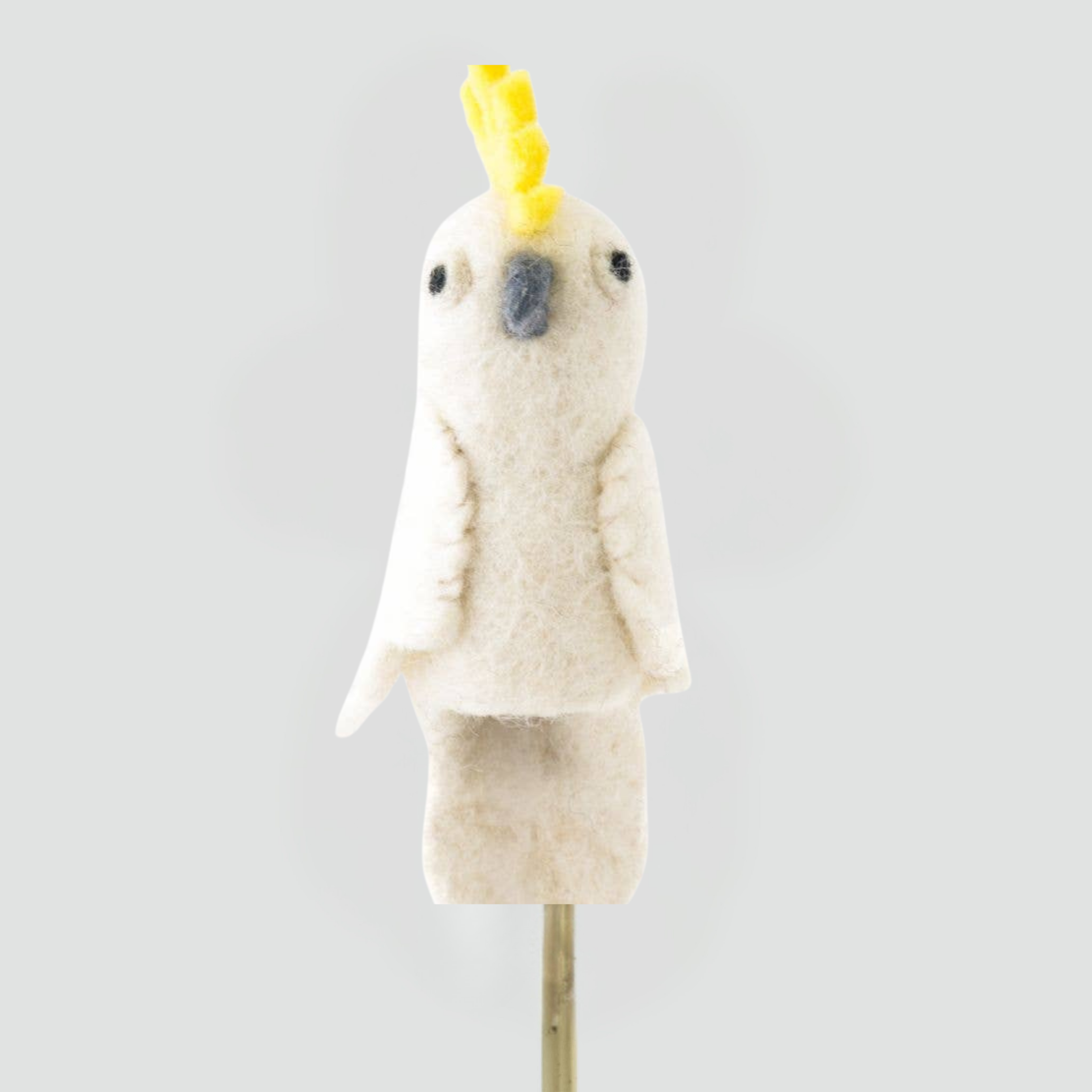 Cockatoo Felt Finger Puppet | Montessori Australian Animal Toy