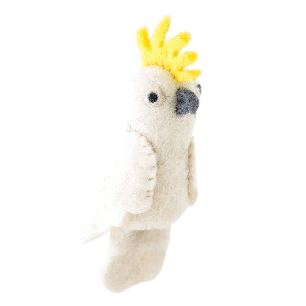 Finger Puppet-Felt Cockatoo