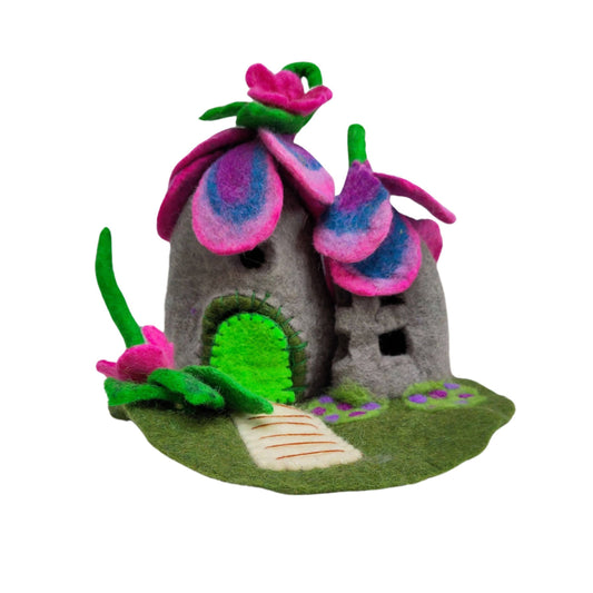 Blossom Fairy House – A Whimsical Felt Cottage for Small World Play
