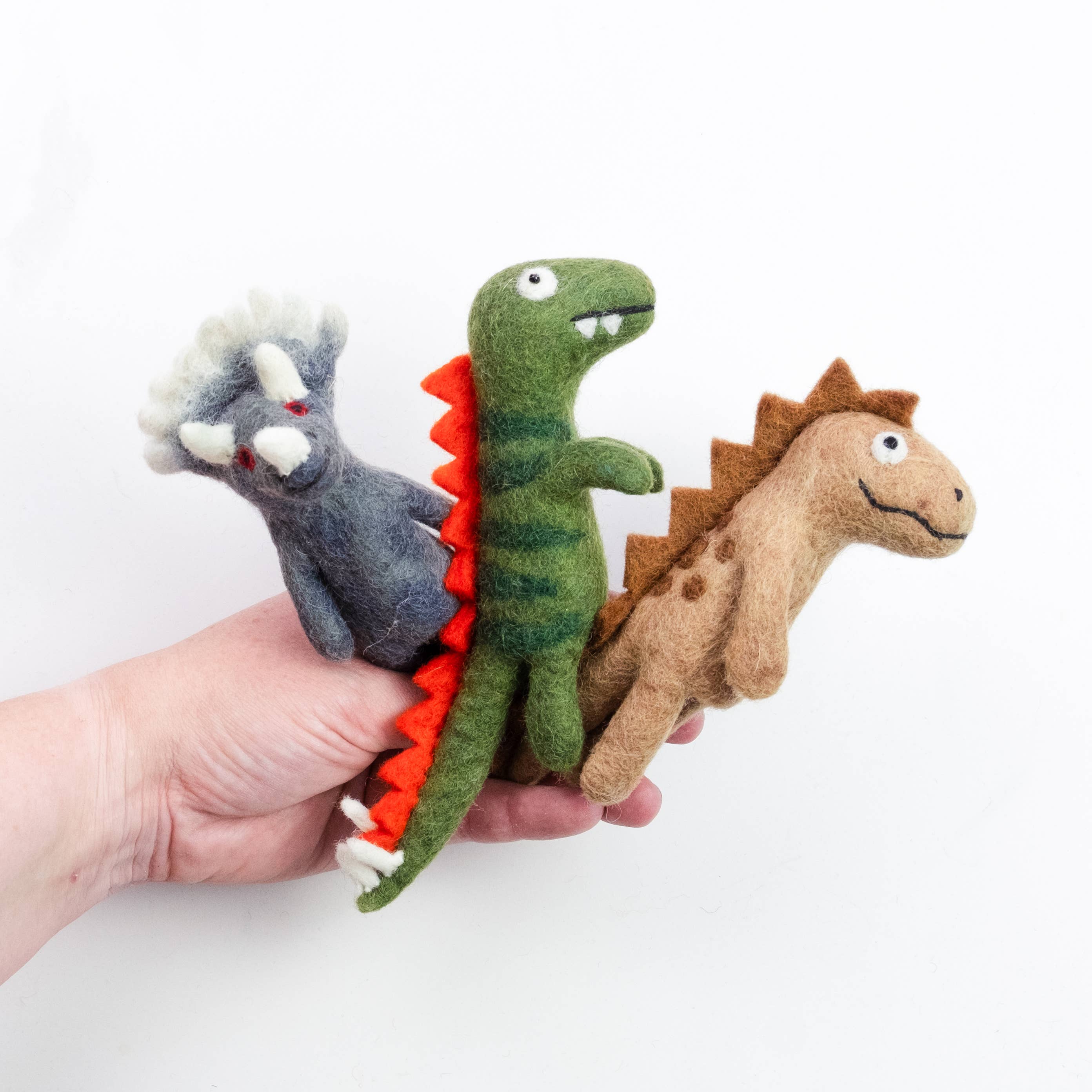 Felt Finger Puppets – Dinosaur Friends