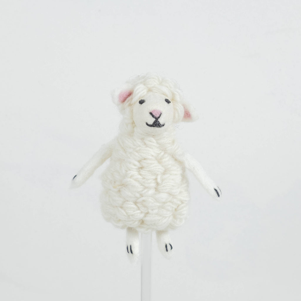 Felt Finger Puppet – Sheep