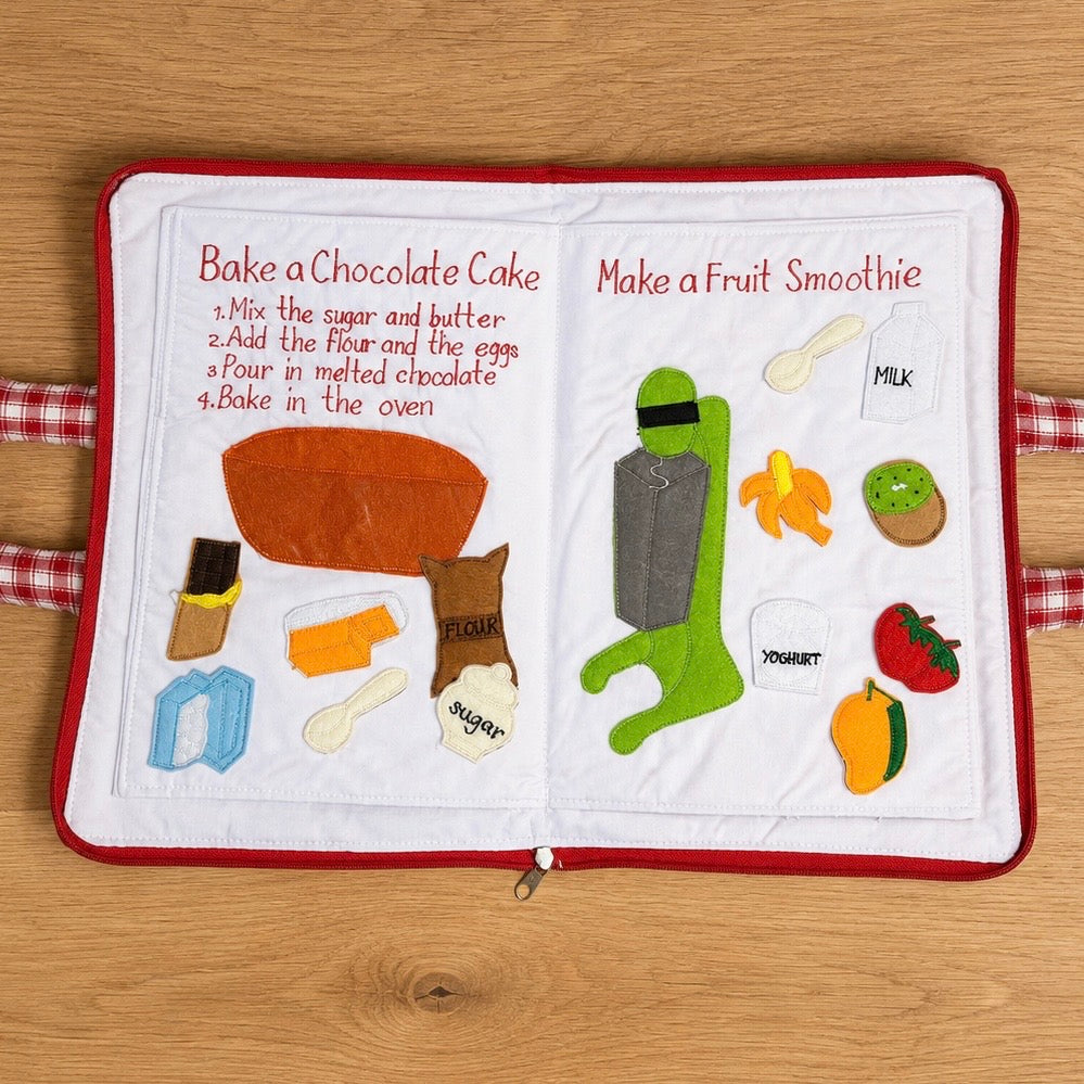 My Cook Book Quiet Book | Montessori Learning & Life Skills Activity Book
