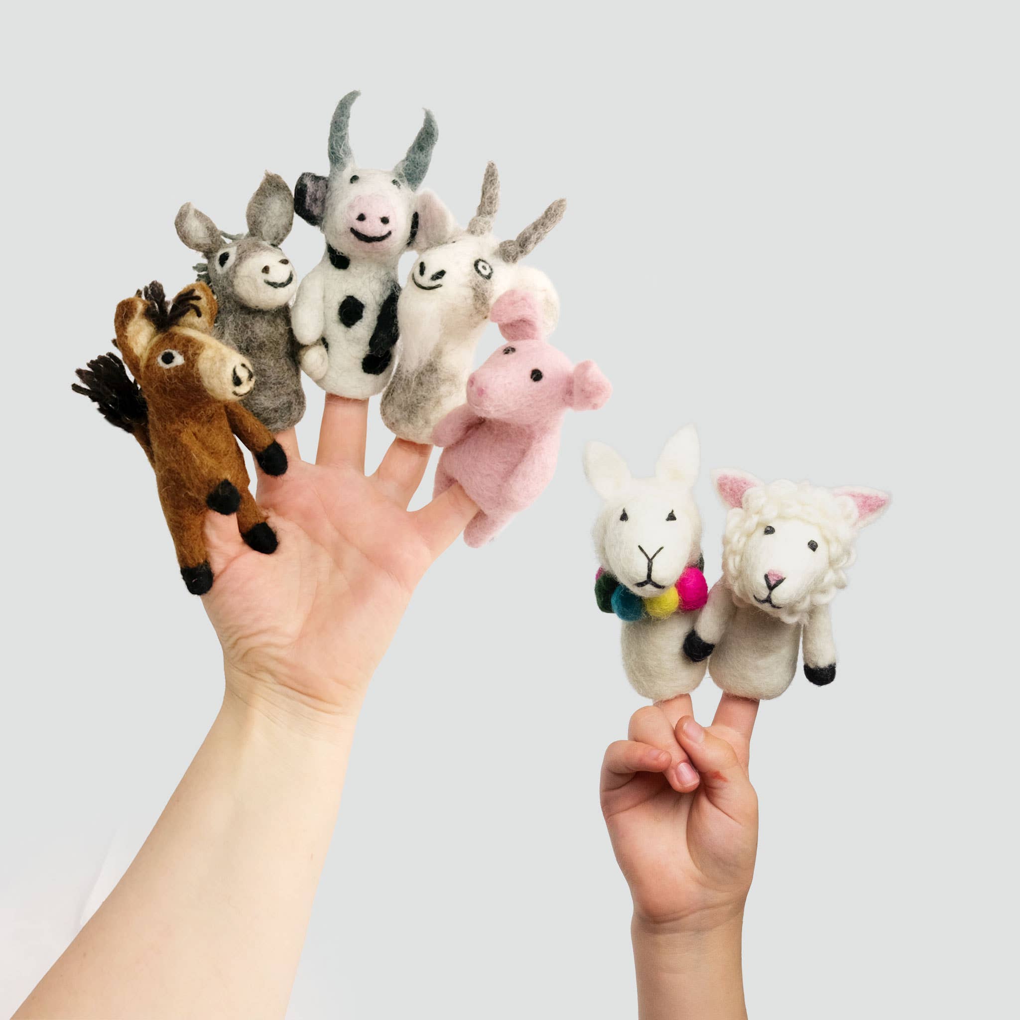 Felt Finger Puppets – Assorted Barnyard Buddies