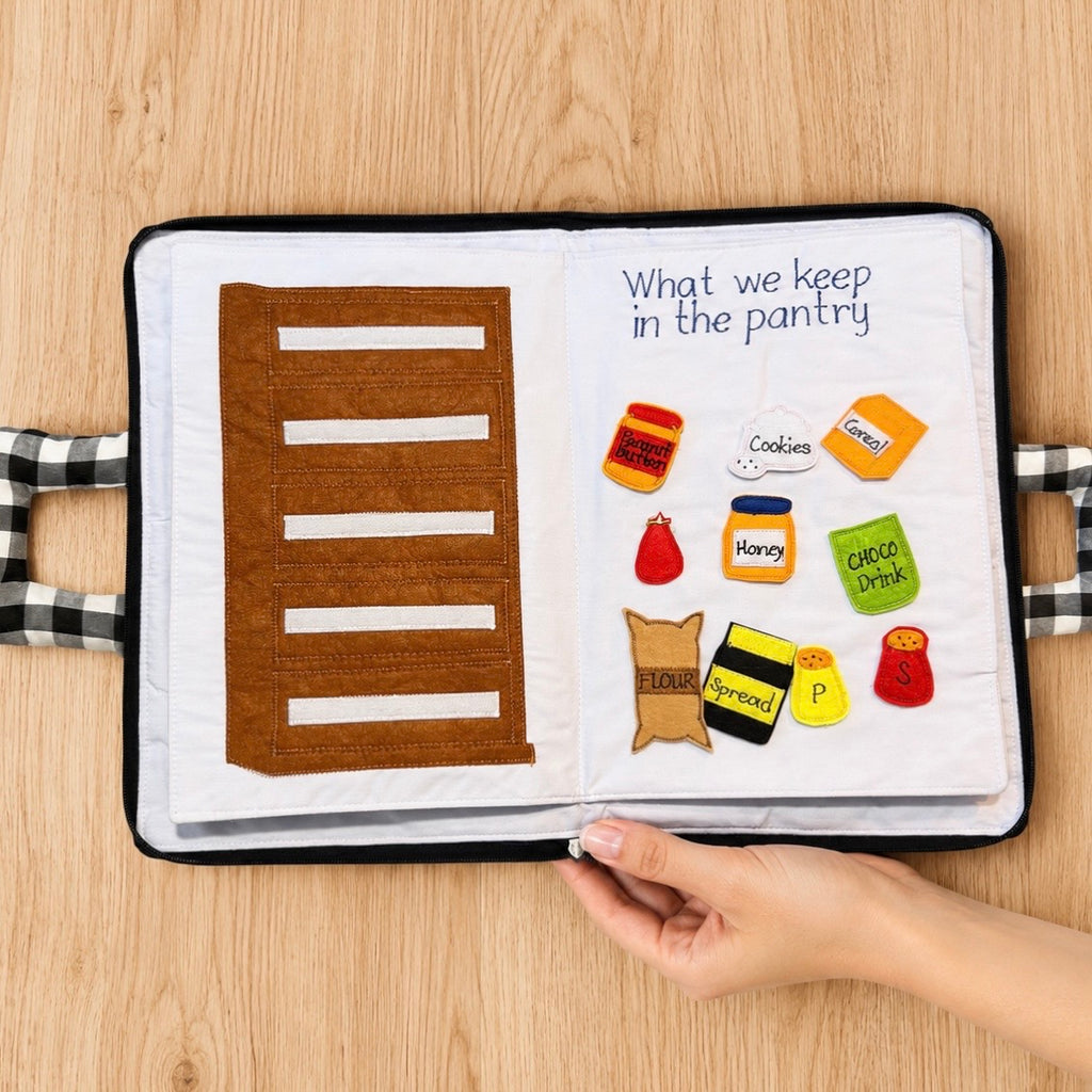 My Kitchen Quiet Book | Montessori Learning & Life Skills Activity Book