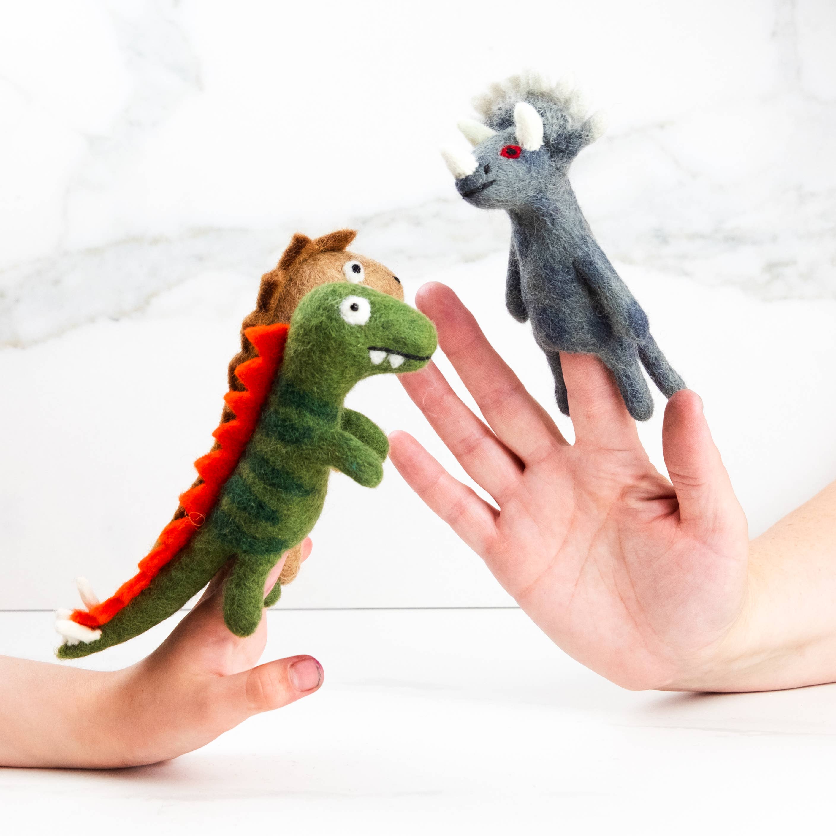 Felt Finger Puppets – Dinosaur Friends