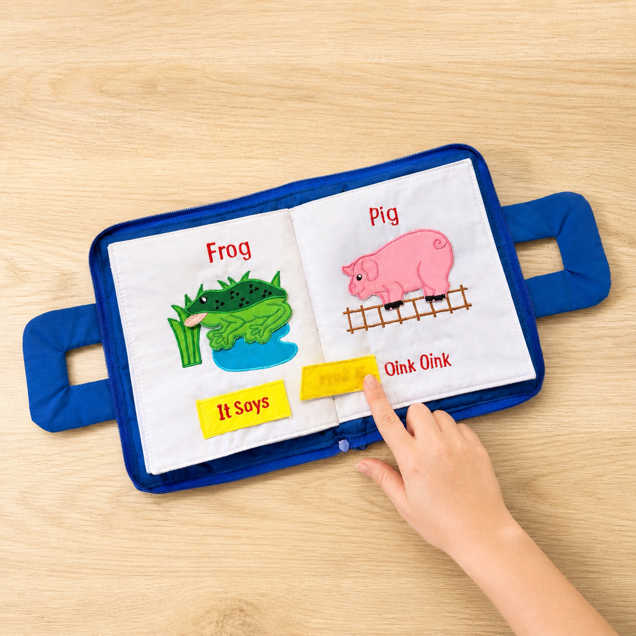Who Lives Here? Quiet Book | Montessori Animal Sound Activity Book
