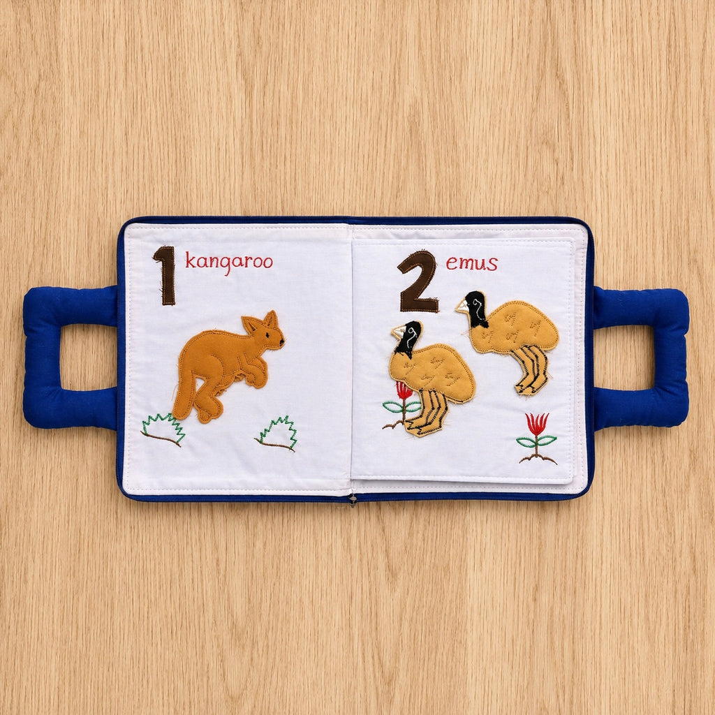 Count to 10 Australian Animals Quiet Book | Montessori Numeracy Activity Book