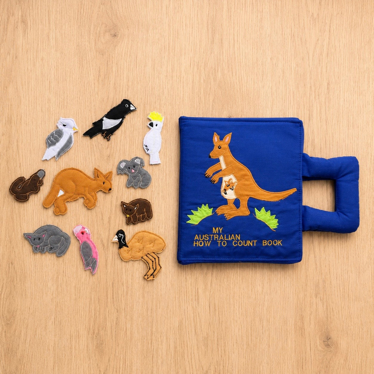 Count to 10 Australian Animals Quiet Book | Montessori Numeracy Activity Book