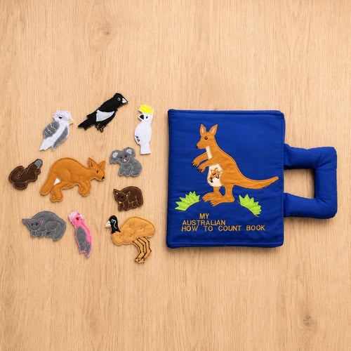 Count to 10 Australian Animals Quiet Book | Montessori Numeracy Activity Book