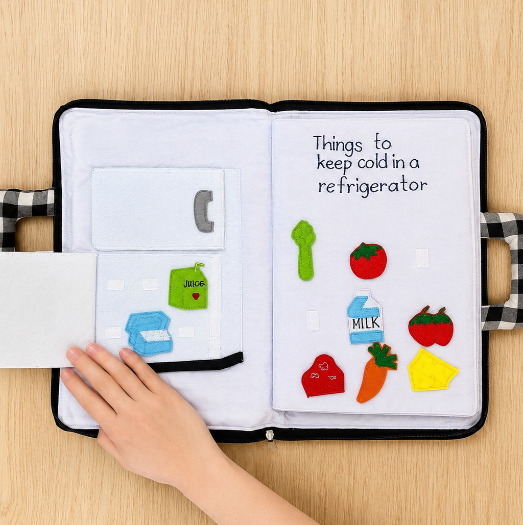 My Kitchen Quiet Book | Montessori Learning & Life Skills Activity Book