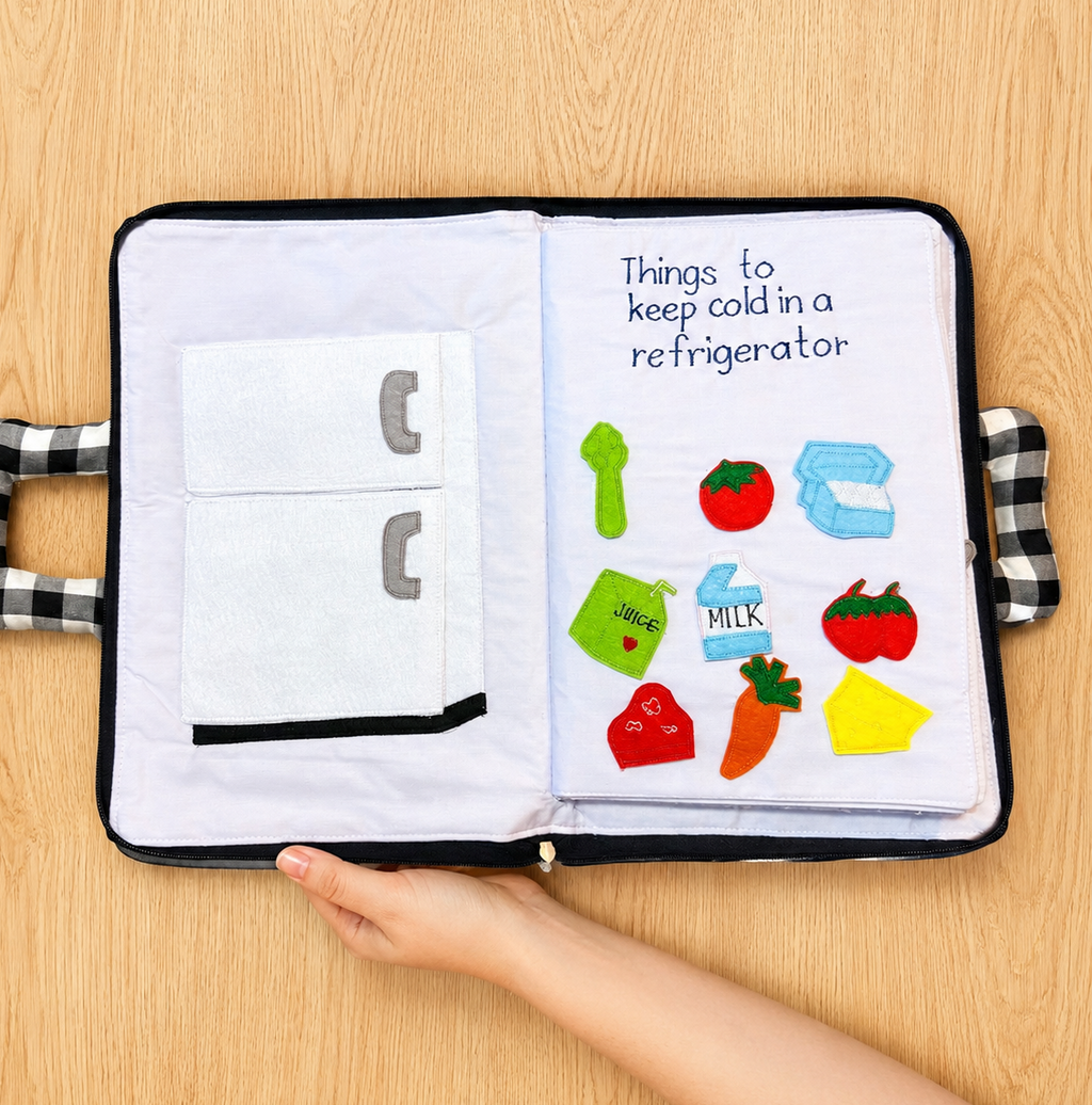 My Kitchen Quiet Book | Montessori Learning & Life Skills Activity Book