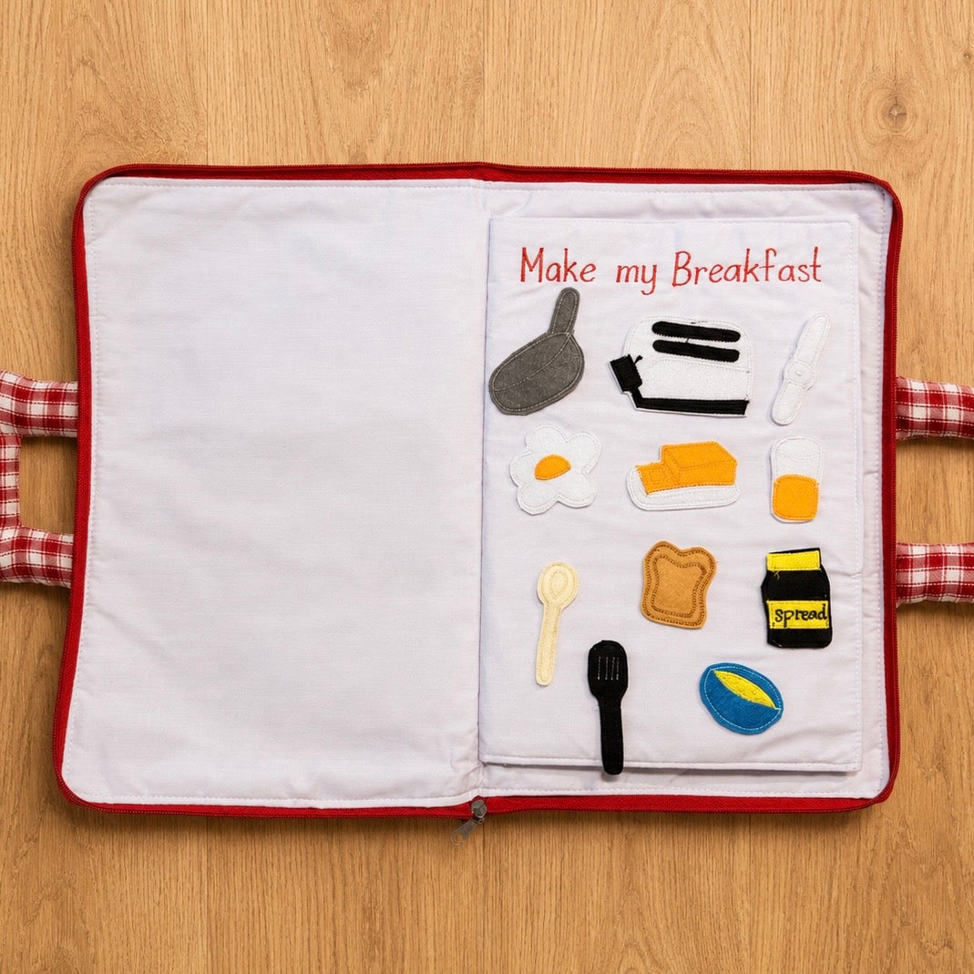 My Cook Book Quiet Book | Montessori Learning & Life Skills Activity Book