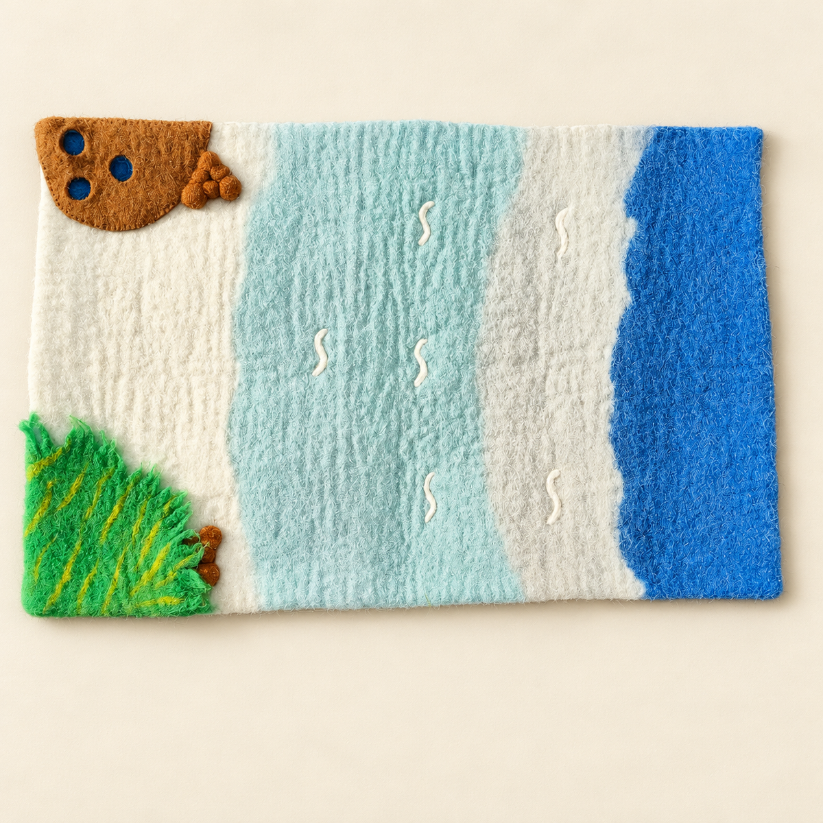 Sea Playscape Play Mat | Handmade Wool Ocean Toy