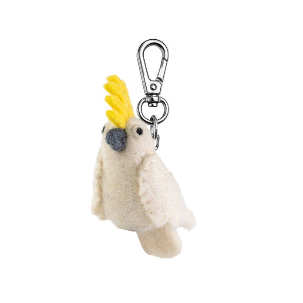 Key Chain-Felt Cockatoo