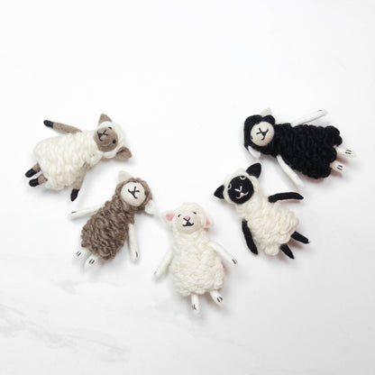 Felt Sheep Finger Puppets