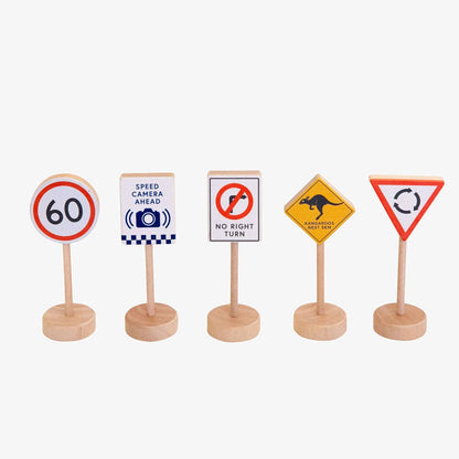 ICONIC WOODEN TOY - LOOSE CHANGE AUSSIE ROAD SIGNS