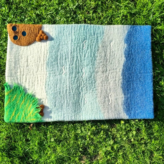 Wool Felt Sea Play Mat Playscape – A Mini Adventure Awaits!