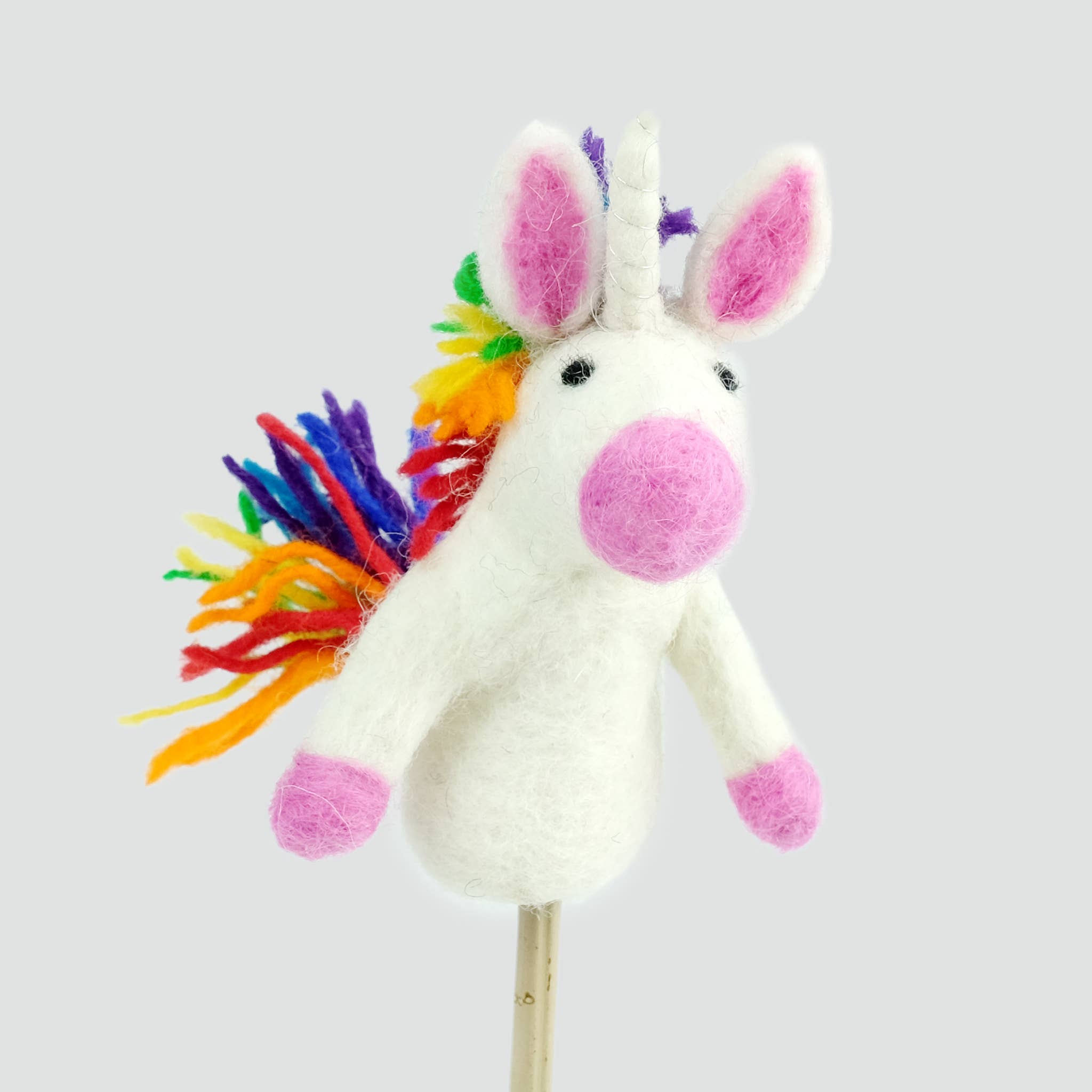 Felt Finger Puppet – Rainbow Unicorn