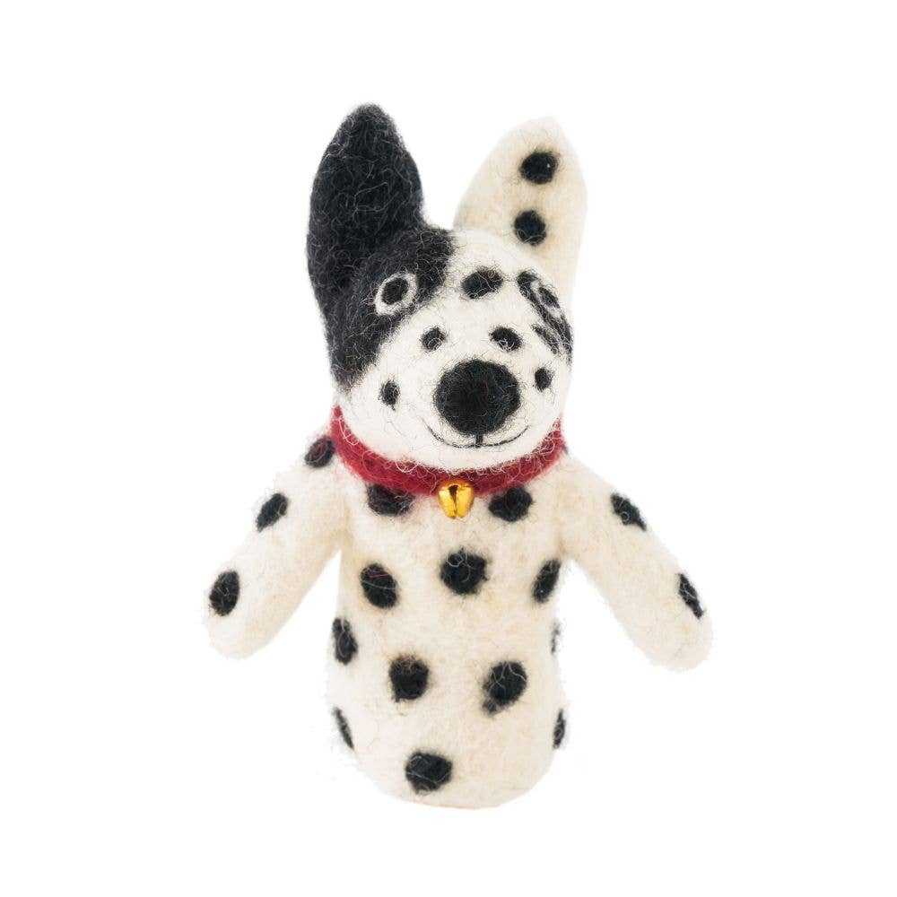 Finger Puppet-Felt Dog Spot