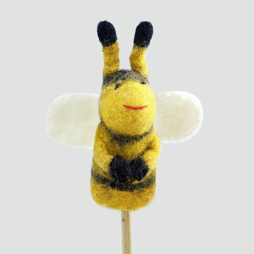 Bee Felt Finger Puppet | Montessori Nature Play Toy