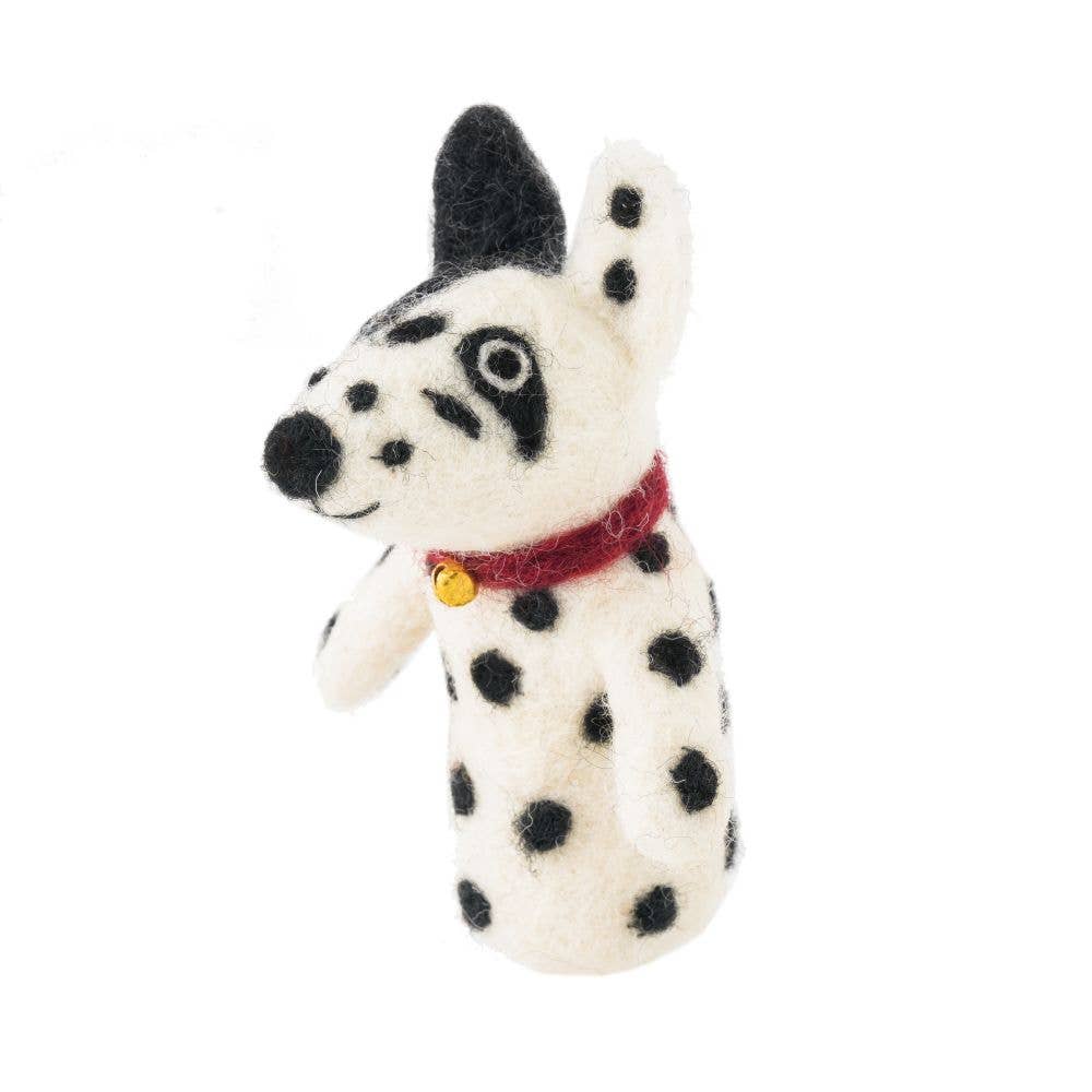 Finger Puppet-Felt Dog Spot
