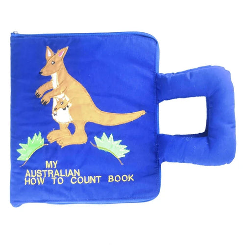 Count to 10 quiet book with Australian animals for early learning